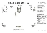 Infiniti QX56 2004-2007 Basic Set Interior BD Dash Trim Kit - 1 - Interior Dash Trim Kit Infiniti QX56 2004-2007 Basic Set Interior BD Dash Trim Kit - 1 - Interior Dash Trim Kit