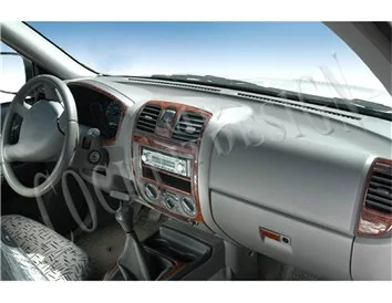 Isuzu D-Max Cab 4X2 01.05-12.06 3D Interior Dashboard Trim Kit Dash Trim Dekor 14-Parts - 1 - Interior Dash Trim Kit