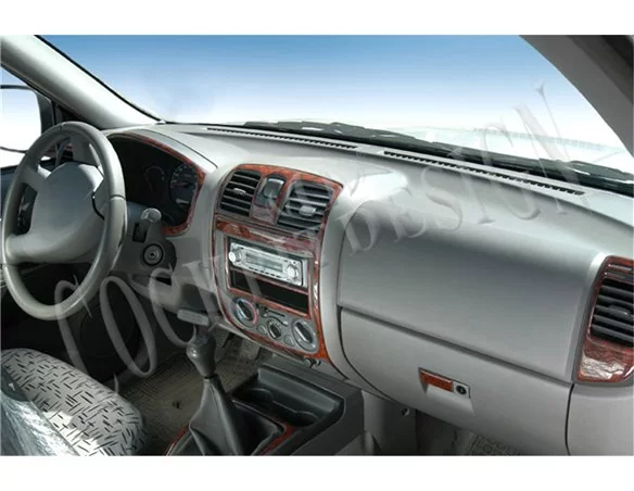 Isuzu D-Max Cab 4X2 01.05-12.06 3D Interior Dashboard Trim Kit Dash Trim Dekor 14-Parts - 1 - Interior Dash Trim Kit