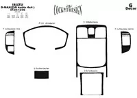 Isuzu D-Max Double Cab 4X4 01.05-12.06 3D Interior Dashboard Trim Kit Dash Trim Dekor 6-Parts - 2 - Interior Dash Trim Kit Isuzu D-Max Double Cab 4X4 01.05-12.06 3D Interior Dashboard Trim Kit Dash Trim Dekor 6-Parts - 2 - Interior Dash Trim Kit