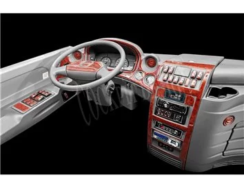 Isuzu Novo 09.09-12.11 3D Interior Dashboard Trim Kit Dash Trim Dekor 4-Parts - 1 - Interior Dash Trim Kit