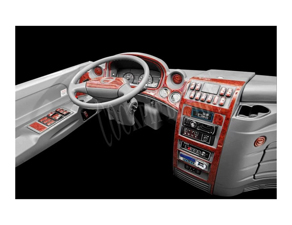 Isuzu Novo 09.09-12.11 3D Interior Dashboard Trim Kit Dash Trim Dekor 4-Parts - 1 - Interior Dash Trim Kit