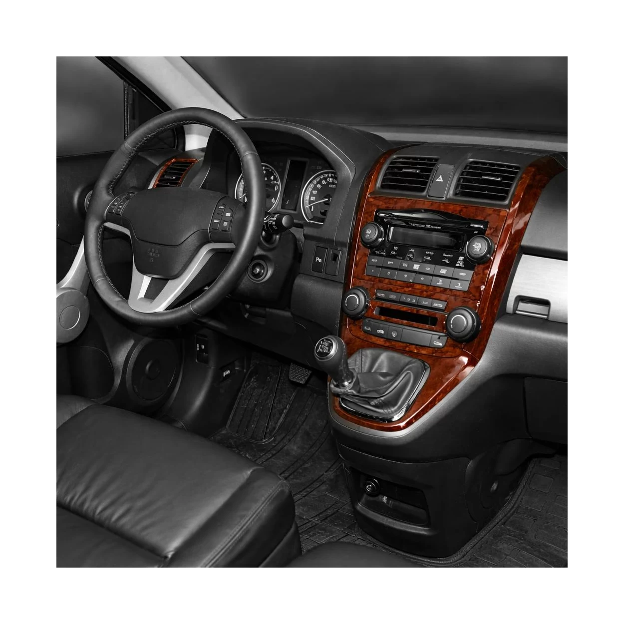 Honda CR-V 4X4 01.07-12.13 3D Interior Dashboard Trim Kit Dash Trim Dekor 8-Parts