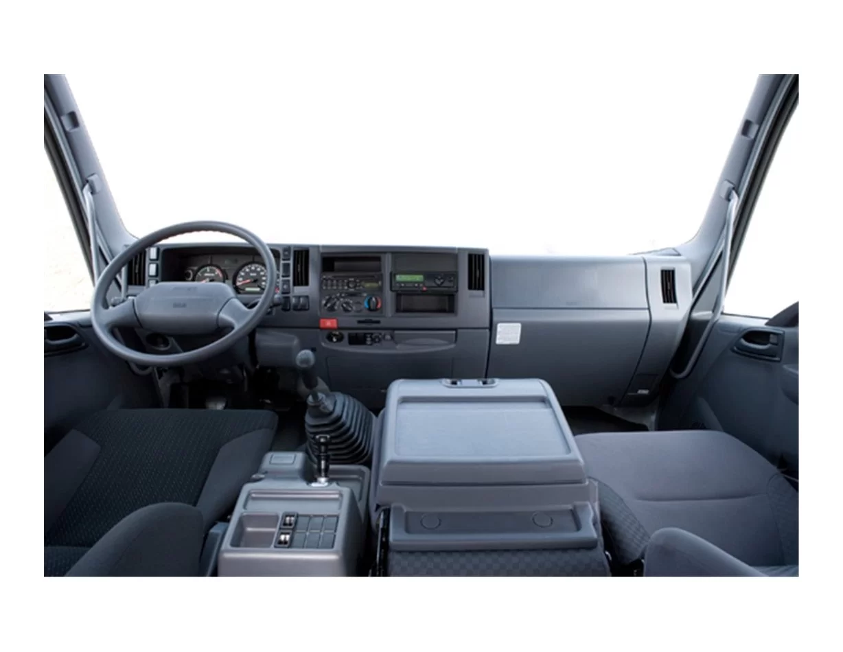 Isuzu NPR Series 09.2009 3D Interior Dashboard Trim Kit Dash Trim Dekor 12-Parts - 1 - Interior Dash Trim Kit