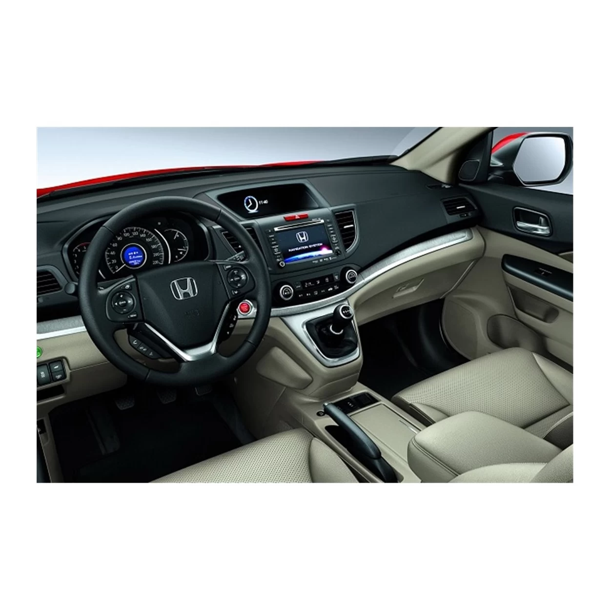 Honda CR-V 4X4 01.2014 3D Interior Dashboard Trim Kit Dash Trim Dekor 8-Parts