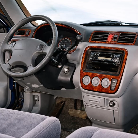 Honda CR-V 4X4 06.97-01.02 3D Interior Dashboard Trim Kit Dash Trim Dekor 9-Parts