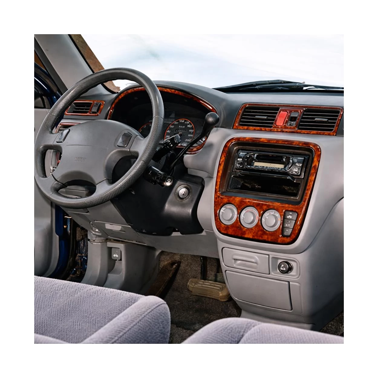 Honda CR-V 4X4 06.97-01.02 3D Interior Dashboard Trim Kit Dash Trim Dekor 9-Parts