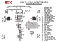 Isuzu Trooper 1995-2002 Full Set, Automatic Gear Interior BD Dash Trim Kit - 1 - Interior Dash Trim Kit Isuzu Trooper 1995-2002 Full Set, Automatic Gear Interior BD Dash Trim Kit - 1 - Interior Dash Trim Kit