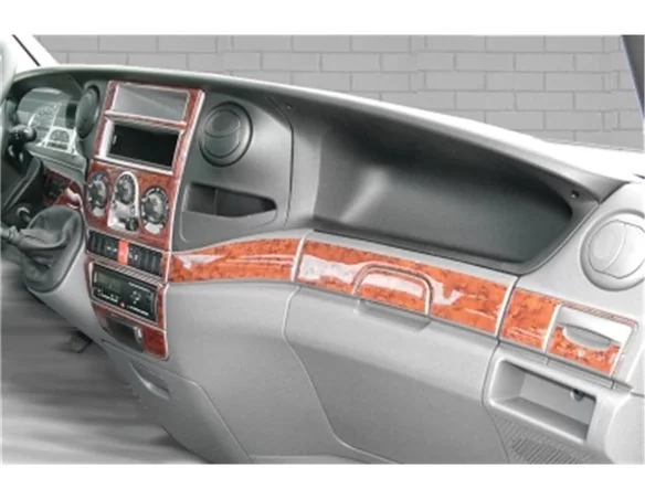 Iveco Daily 01.2007 3D Interior Dashboard Trim Kit Dash Trim Dekor 29-Parts - 1 - Interior Dash Trim Kit