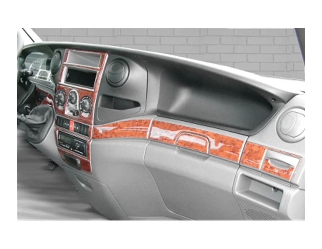 Iveco Daily 01.2007 3D Interior Dashboard Trim Kit Dash Trim Dekor 29-Parts - 1 - Interior Dash Trim Kit
