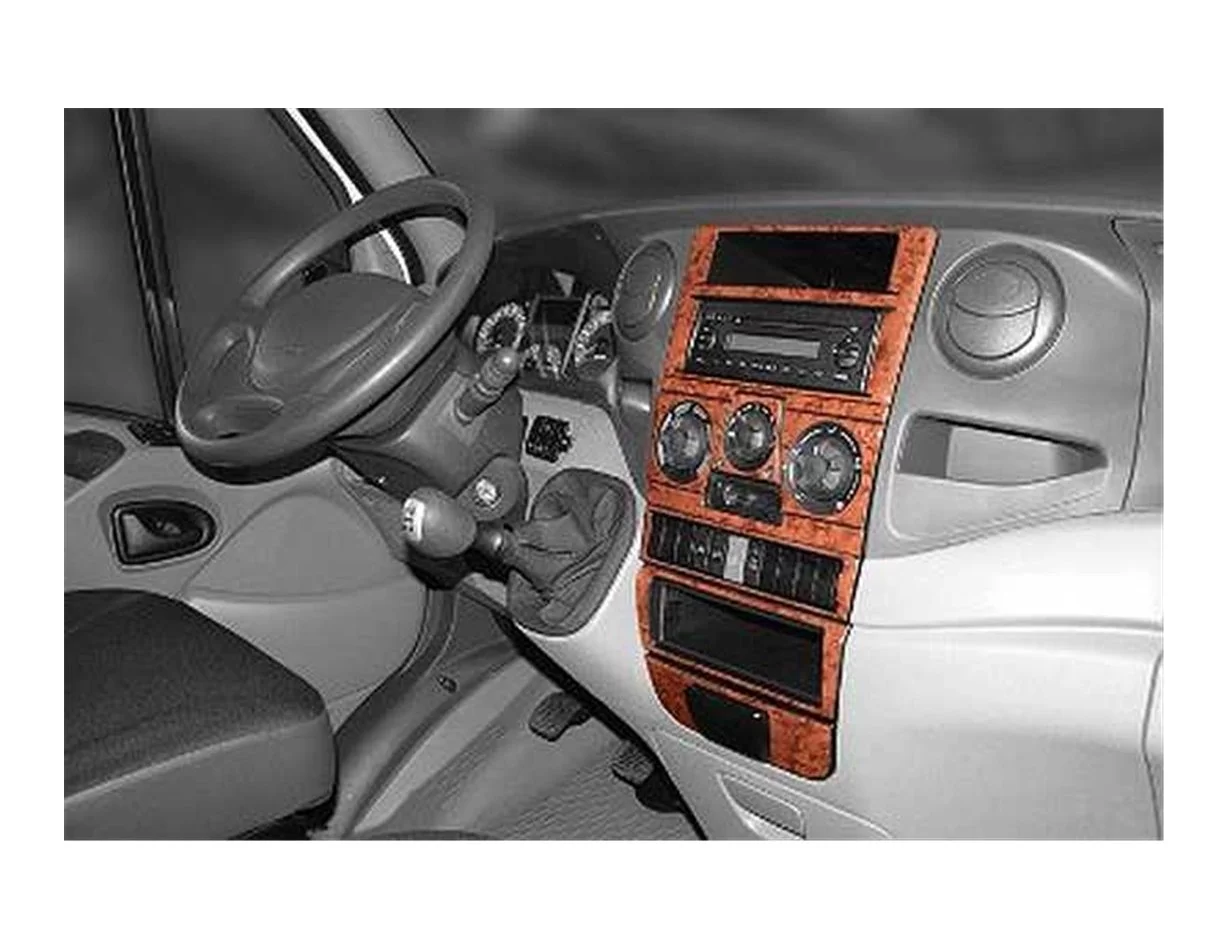 Iveco Daily 01.2007 3D Interior Dashboard Trim Kit Dash Trim Dekor 7-Parts - 1 - Interior Dash Trim Kit