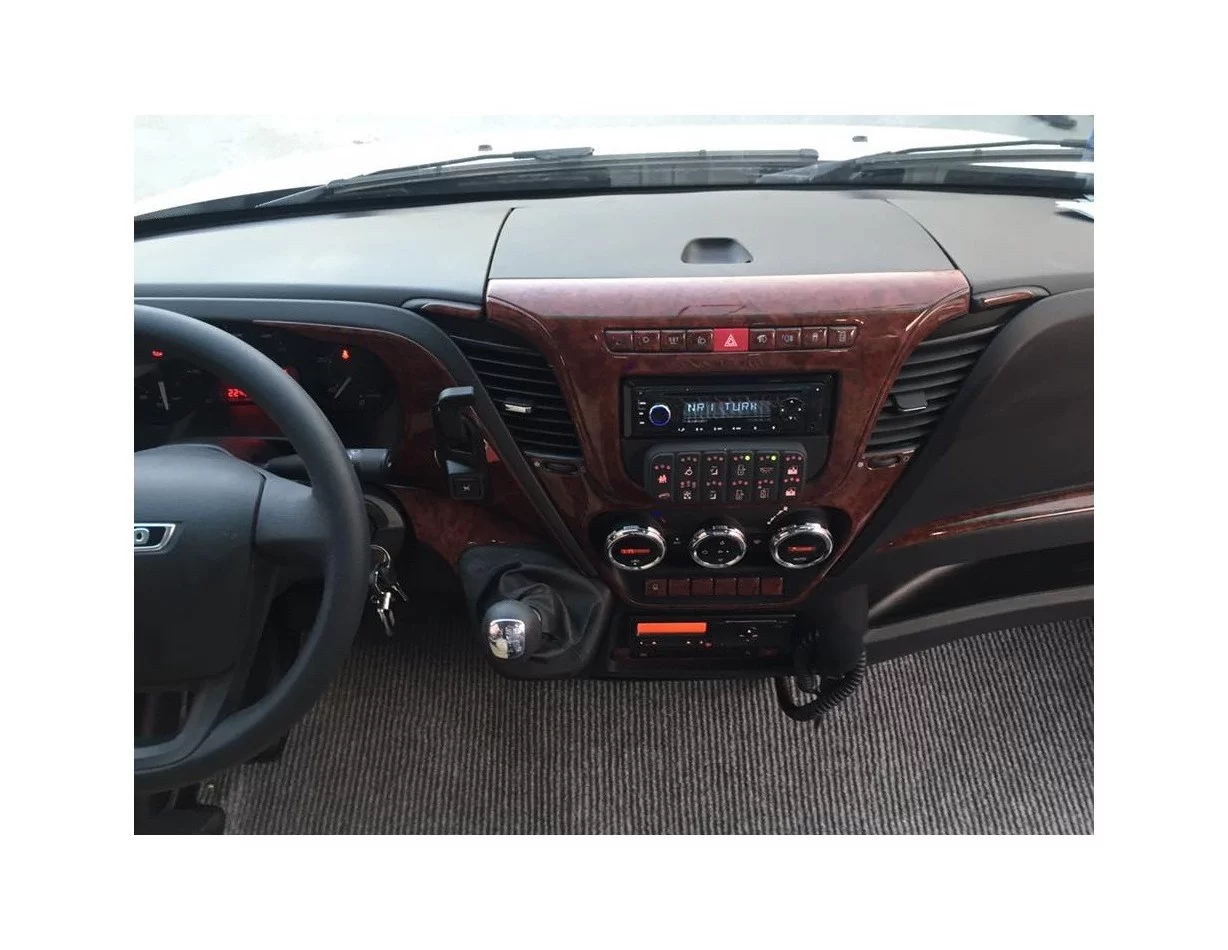 Iveco Daily 07.2014 3D Interior Dashboard Trim Kit Dash Trim Dekor 38-Parts - 1 - Interior Dash Trim Kit