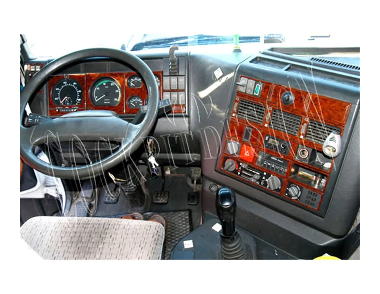 Iveco Eurotech-Eurostar 01.92-01.00 3D Interior Dashboard Trim Kit Dash Trim Dekor 39-Parts - 1 - Interior Dash Trim Kit