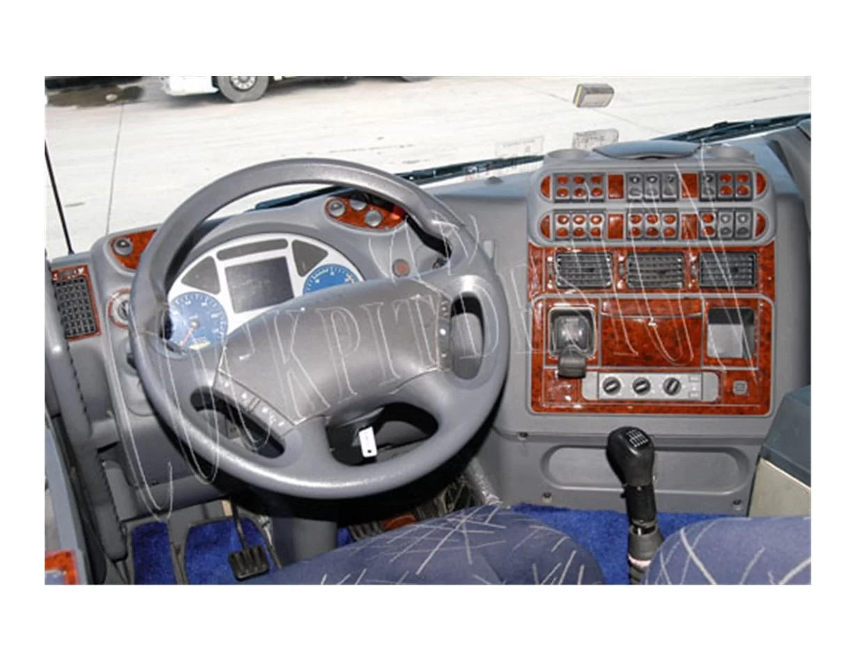 Iveco Stralis 06.02-01.07 3D Interior Dashboard Trim Kit Dash Trim Dekor 73-Parts - 1 - Interior Dash Trim Kit