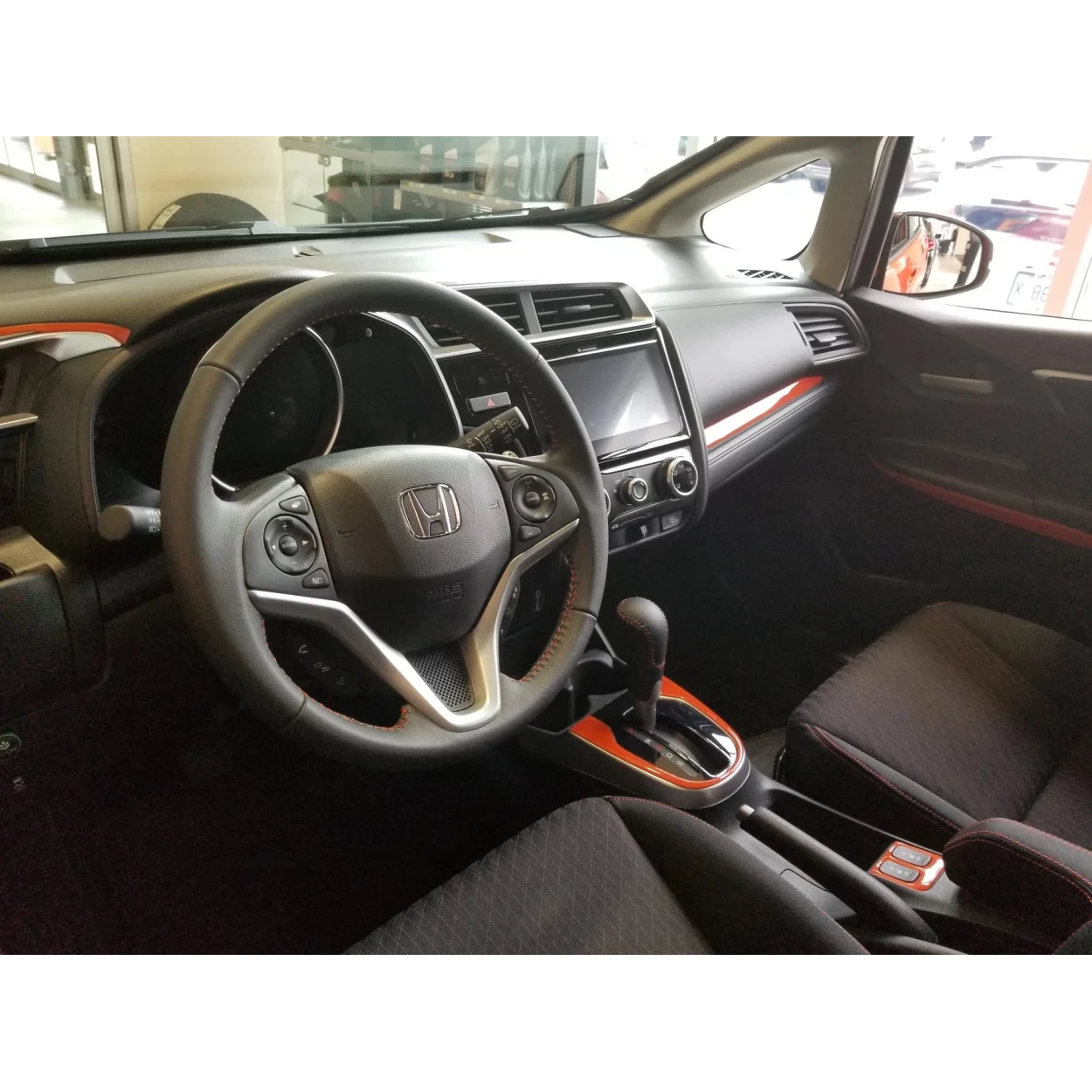 Honda Jazz 2014-2018 Full Set, With NAVI or 2DIN tape Interior BD Dash Trim Kit