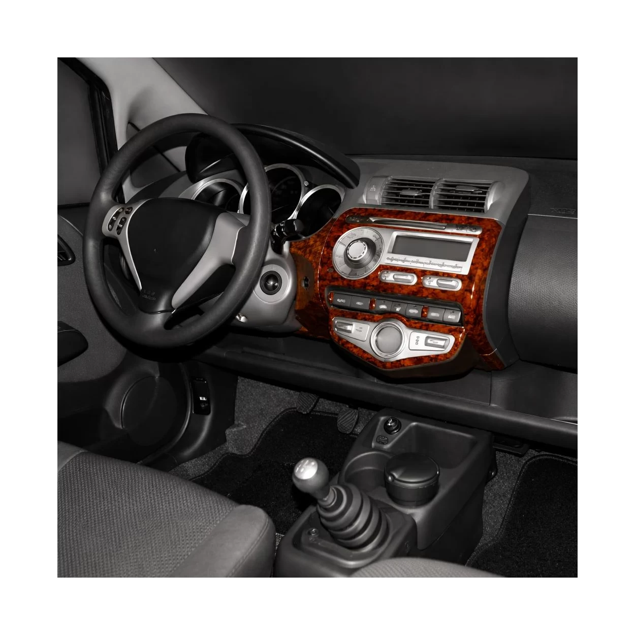 Honda Jazz 10.04-12.07 3D Interior Dashboard Trim Kit Dash Trim Dekor 10-Parts