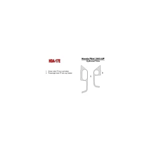 Honda Pilot 2003-2004 3rd Row Cupholder Interior BD Dash Trim Kit