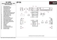 Jeep Commander 2006-2007 Without NAVI Interior BD Dash Trim Kit - 1 - Interior Dash Trim Kit Jeep Commander 2006-2007 Without NAVI Interior BD Dash Trim Kit - 1 - Interior Dash Trim Kit