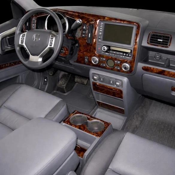 Honda Ridgeline 2006-2008 Full Set, Automatic Gear, With NAVI system Interior BD Dash Trim Kit