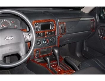 Jeep Grand Cherokee 1999-2002 Full Set Interior BD Dash Trim Kit - 1 - Interior Dash Trim Kit