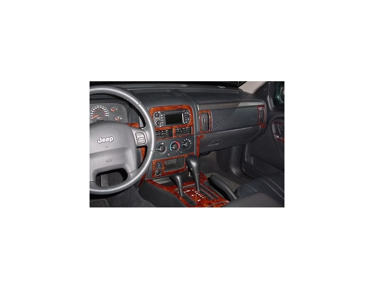 Jeep Grand Cherokee 1999-2002 Full Set Interior BD Dash Trim Kit - 1 - Interior Dash Trim Kit