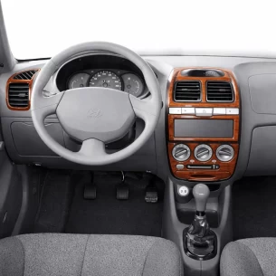 Hyundai Accent 01.01-12.05 3D Interior Dashboard Trim Kit Dash Trim Dekor 14-Parts