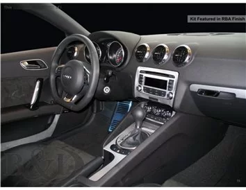Audi TT 2007-2014 Full Set, Without NAVI Interior BD Dash Trim Kit - 1 - Interior Dash Trim Kit