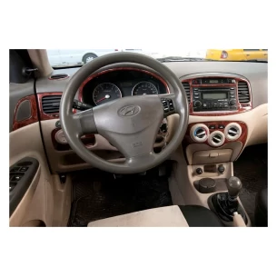 Hyundai Accent Era 01.06-12.10 3D Interior Dashboard Trim Kit Dash Trim Dekor 21-Parts