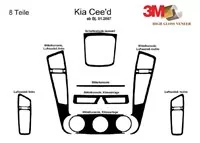 Kia Cee'd 01.2007 3D Interior Dashboard Trim Kit Dash Trim Dekor 8-Parts - 2 - Interior Dash Trim Kit Kia Cee'd 01.2007 3D Interior Dashboard Trim Kit Dash Trim Dekor 8-Parts - 2 - Interior Dash Trim Kit
