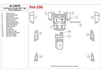 KIA Cerato 2011-UP Full Set, Climate-Control Interior BD Dash Trim Kit - 1 - Interior Dash Trim Kit KIA Cerato 2011-UP Full Set, Climate-Control Interior BD Dash Trim Kit - 1 - Interior Dash Trim Kit