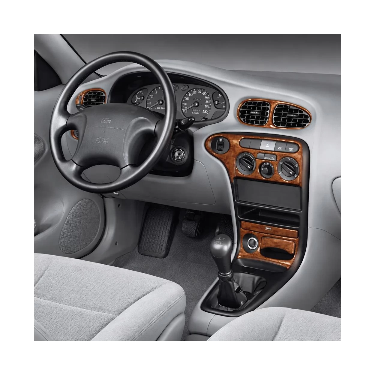 Hyundai Elantra 01.99-07.00 3D Interior Dashboard Trim Kit Dash Trim Dekor 13-Parts