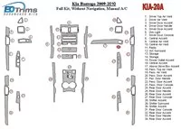 KIA Mohave 2008-UP Full Set, Without NAVI Interior BD Dash Trim Kit - 1 - Interior Dash Trim Kit KIA Mohave 2008-UP Full Set, Without NAVI Interior BD Dash Trim Kit - 1 - Interior Dash Trim Kit