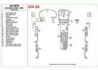 Kia Optima 2002-2003 Automatic Gearbox Interior BD Dash Trim Kit - 1 - Interior Dash Trim Kit Kia Optima 2002-2003 Automatic Gearbox Interior BD Dash Trim Kit - 1 - Interior Dash Trim Kit