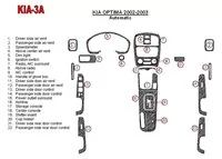 Kia Optima 2002-2003 Automatic Gearbox Interior BD Dash Trim Kit - 2 - Interior Dash Trim Kit Kia Optima 2002-2003 Automatic Gearbox Interior BD Dash Trim Kit - 2 - Interior Dash Trim Kit