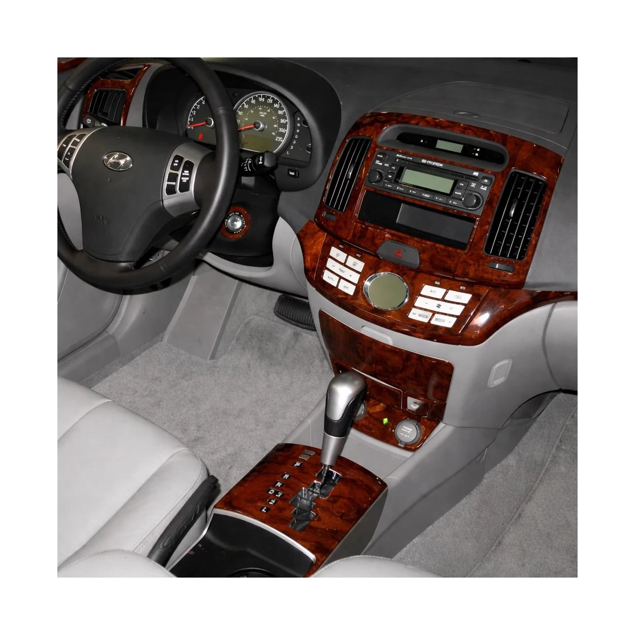 Hyundai Elantra 2007-2010 Full Set, Automatic Gear Interior BD Dash Trim Kit