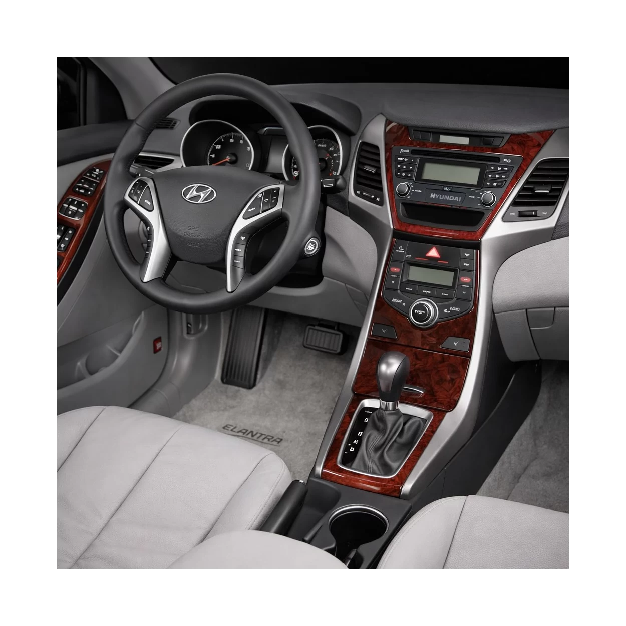 Hyundai Elantra 2011-2013 Full Set, GLS Model, Without Seat Heating Interior BD Dash Trim Kit