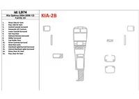 KIA Optima 2004-2006 Full Set, EX, Years: 2004 - 2006 1/2 Interior BD Dash Trim Kit - 1 - Interior Dash Trim Kit KIA Optima 2004-2006 Full Set, EX, Years: 2004 - 2006 1/2 Interior BD Dash Trim Kit - 1 - Interior Dash Trim Kit