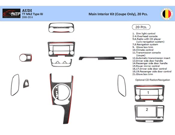 Citroen Jumper 02.2006 3M 3D Car Tuning Interior Tuning Interior Customisation UK Right Hand Drive Australia Dashboard Trim Kit 