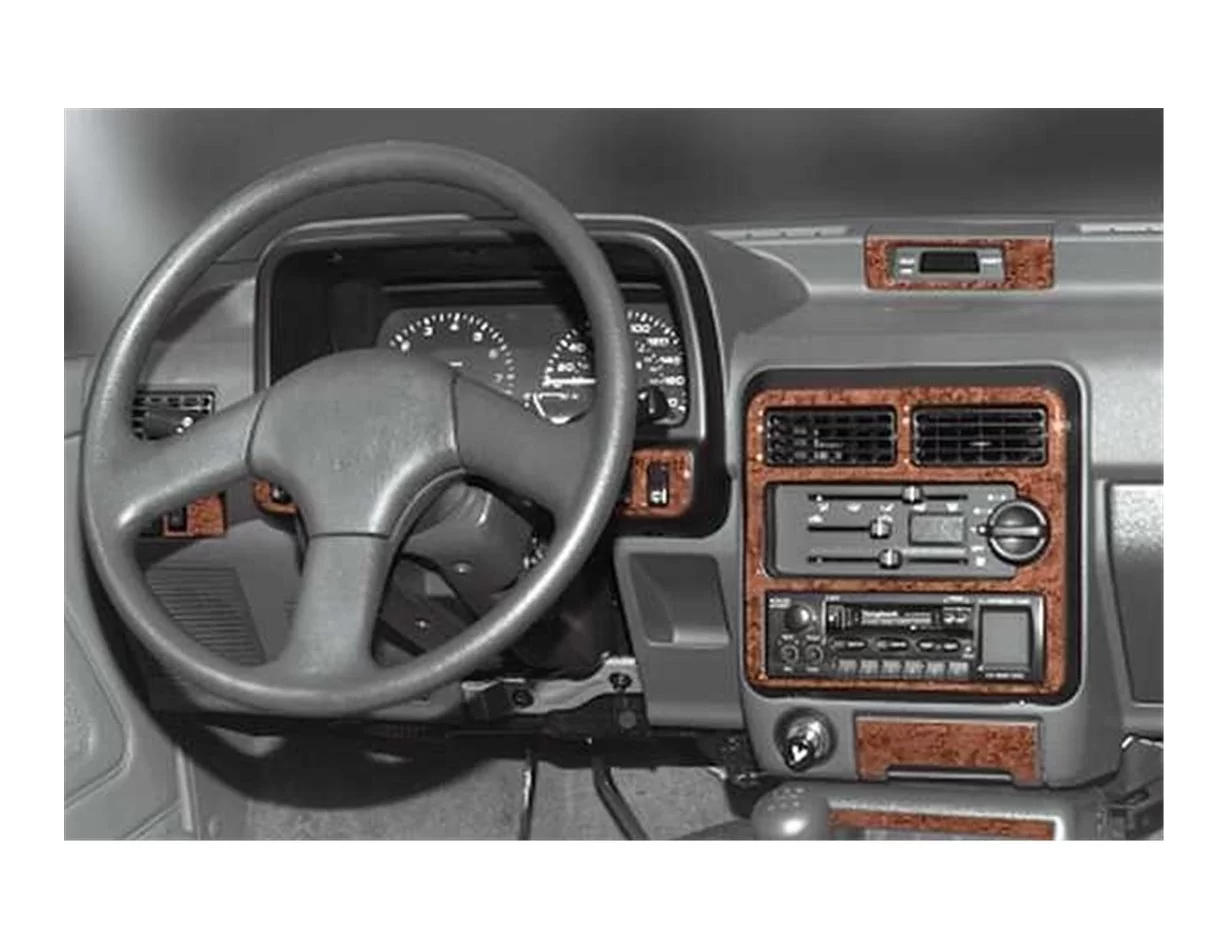 Kia Pride 03.1995 3D Interior Dashboard Trim Kit Dash Trim Dekor 17-Parts - 1 - Interior Dash Trim Kit