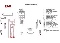 Kia Rio 2004-2005 Full Set Interior BD Dash Trim Kit - 1 - Interior Dash Trim Kit Kia Rio 2004-2005 Full Set Interior BD Dash Trim Kit - 1 - Interior Dash Trim Kit