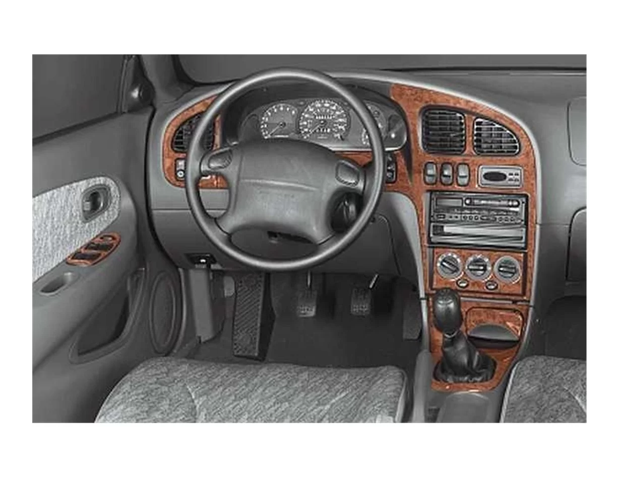 Kia Shuma 04.1998 3D Interior Dashboard Trim Kit Dash Trim Dekor 13-Parts - 1 - Interior Dash Trim Kit