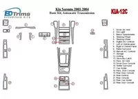 KIA Sorento 2003-2004 Basic Set, Automatic Gear Interior BD Dash Trim Kit - 1 - Interior Dash Trim Kit KIA Sorento 2003-2004 Basic Set, Automatic Gear Interior BD Dash Trim Kit - 1 - Interior Dash Trim Kit