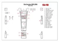 KIA Sorento 2005-2006 Basic Set Interior BD Dash Trim Kit - 1 - Interior Dash Trim Kit KIA Sorento 2005-2006 Basic Set Interior BD Dash Trim Kit - 1 - Interior Dash Trim Kit