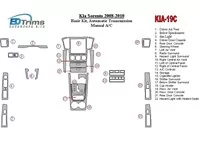 KIA Sorento 2008-2010 Basic Set, Automatic Gear, Without Heated Seats Interior BD Dash Trim Kit - 2 - Interior Dash Trim Kit KIA Sorento 2008-2010 Basic Set, Automatic Gear, Without Heated Seats Interior BD Dash Trim Kit - 2 - Interior Dash Trim Kit