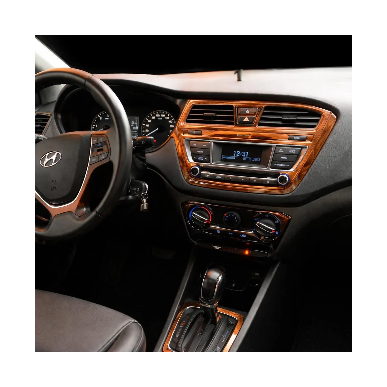 Hyundai I 20 06.2014 3D Interior Dashboard Trim Kit Dash Trim Dekor 11-Parts