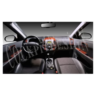 Hyundai I 30 09.2007 3D Interior Dashboard Trim Kit Dash Trim Dekor 9-Parts 2