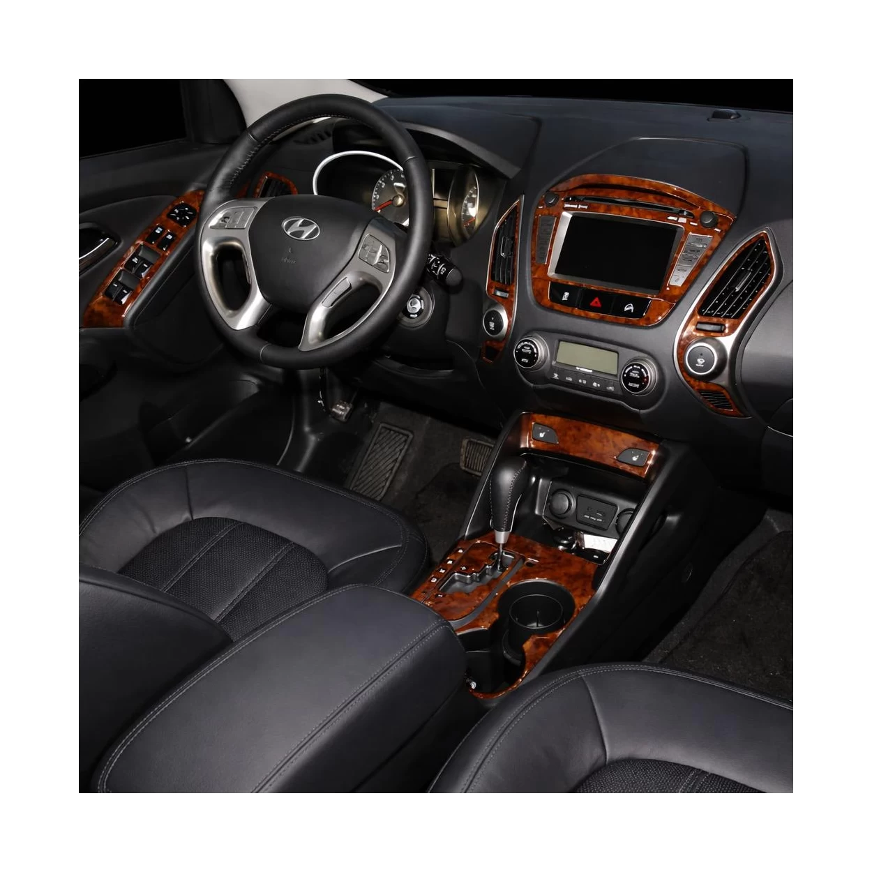 Hyundai ix35 2010-UP Basic Set, With NAVI Interior BD Dash Trim Kit