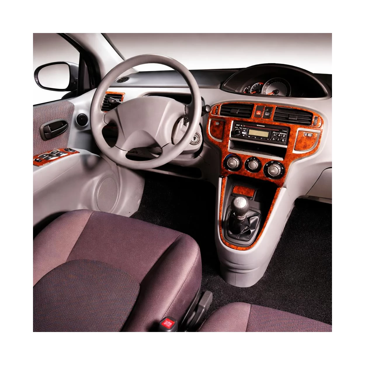 Hyundai Matrix 06.2006 3D Interior Dashboard Trim Kit Dash Trim Dekor 13-Parts