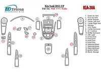 Kia Soul 2012-UP Full Set With UVO Radio Interior BD Dash Trim Kit - 1 - Interior Dash Trim Kit Kia Soul 2012-UP Full Set With UVO Radio Interior BD Dash Trim Kit - 1 - Interior Dash Trim Kit