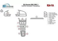 Kia Spectra 2002-2004 Full Set, Automatic Gear Interior BD Dash Trim Kit - 1 - Interior Dash Trim Kit Kia Spectra 2002-2004 Full Set, Automatic Gear Interior BD Dash Trim Kit - 1 - Interior Dash Trim Kit